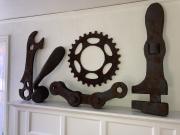 Rusty Bicycle Parts & Tools by Richard Will