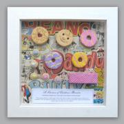 Kid's biscuits in a frame by Lorraine Berkshire-Roe