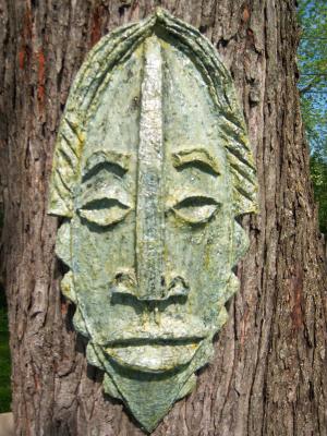 "Mask on tree" by David Peterson