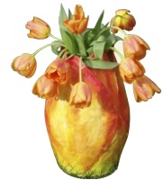 Papier Mache Tulip