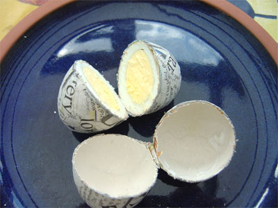 paper mache egg