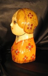 Orange Lady with Flowers