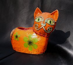 Cat Vase