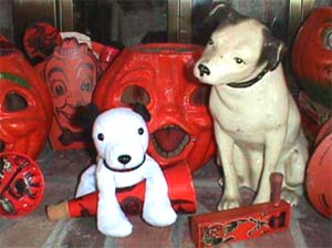 Nipper, Chipper and Vintage Halloween Pumpkins