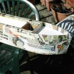 Papier Mache Narrowboat by Chris Shilling