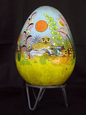 Another view of the large egg.