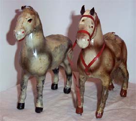 Papier Mache horses