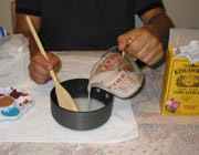 Preparing the corn starch