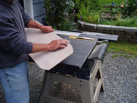 1/4 inch plywood base for foundation.