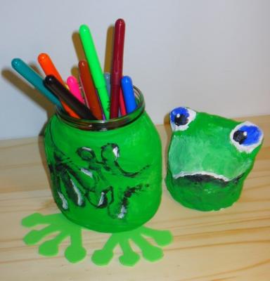 "Frog- Butler (open)" by Susan Pilchler