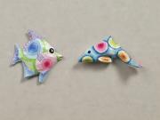 Fish & Dolphin magnets by Maya Badran