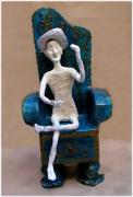 nude king on throne by Louise Rosenfeld