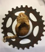 "Rusty" bicycle sprocket. by Richard Will