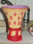 papier-mache vase by Lilach Vidal