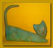 Verdigris Cat by Tammy Wilson