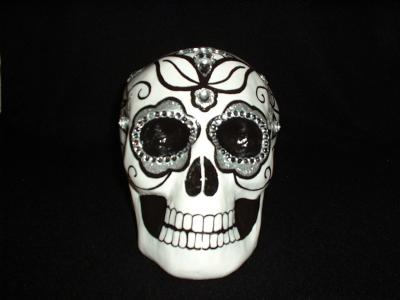 "Skull Sculpture (Front)" by Sandra Lizura
