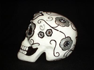 "Skull Sculpture (Side)" by Sandra Lizura