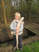 My son with big gecko :) by Grécha