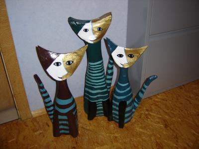 "cats inspired by Rosina Wachtmeister" by Elke Thinius