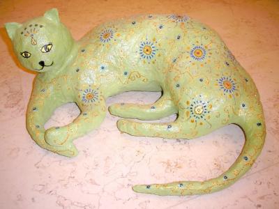 "green cat" by Carmela Sabati R