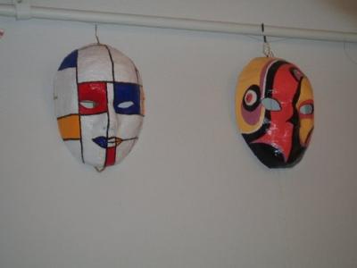 "Masks for the Night of Museums" by Katherin Averko