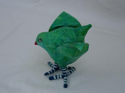 "blue green bird 1" by Neomi Goldbaum