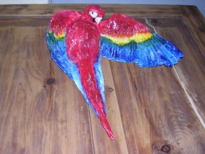 "Parrot - wall hanging" by Juanita Humphris