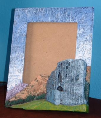 "Dolbadarn castle mirror/picture frame" by Davey B