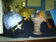 helmets by Mansfield Primary School