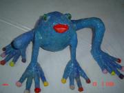 Blue frog by Ziva Epstein