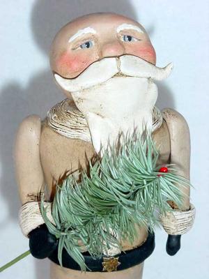 "goose feather Santa" by Janell Berryman