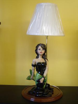 "mermaid lamp" by Andrea Charendoff