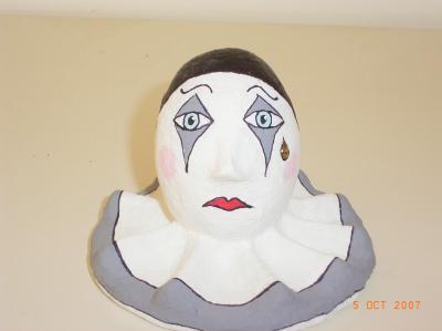 "pierrot - the sad clown" by Elinor Domb Bar-Menashe