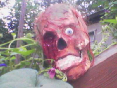 "Zombie head" by Beth Carson