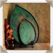 Crackled Leaf Trays by Renee Parker