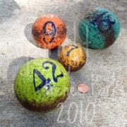rustic gameballs by Renee Parker