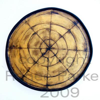 "Golden Wheel Tray" by Renee Parker