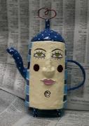 Blue teapot by Carol W