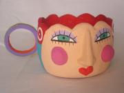 heart  mouth tea cup by Carol W