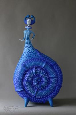 "Blue Kusama" by Gustavo Ramirez Cruz