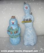 snowman's likes bird's by Julia Wolynez
