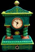 Royal Green Clock by Siri F. Berruti