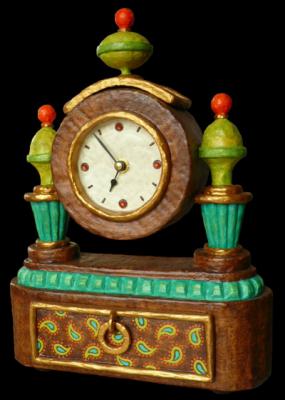 "Empire Clock, H 33 cm" by Siri F. Berruti