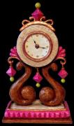 Small Rococco Clock, H 35 cm by Siri F. Berruti