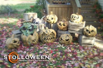 "Papier Mache Pumpkins (2008)" by Scott A. Stoll