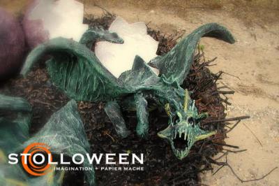 "Papier Mache Dragon (2008)" by Scott A. Stoll