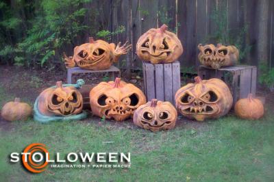 "Papier Mache Pumpkins (2008)" by Scott A. Stoll