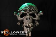 Papier Mache Pirate Skull (2008) by Scott A. Stoll