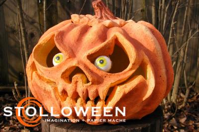 "Papier Mache Pumpkin (2008)" by Scott A. Stoll