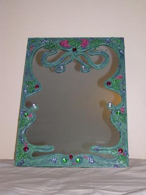 "Green art mirror" by Susan Oldfield